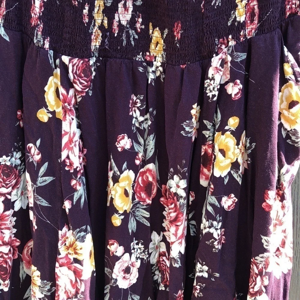 Torrid Halter Smocked Floral Dress Size 4X - Picture 7 of 12